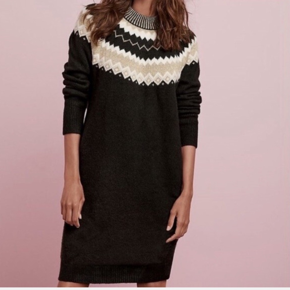 Ann Taylor Fair Isle sweater dress